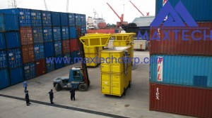 50/100kgⅠⅠ-PD Weighing and Bagging Machine In Mobile Container