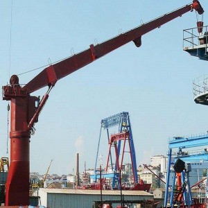 100 ton Lifting Capacity Cylinder Luffing Marine Cranes for Efficient Loading and Unloading of Containers and Bulk Cargo