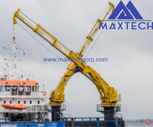 Electrical Hydraulic Crane Telescopic Boom Marine Cranes